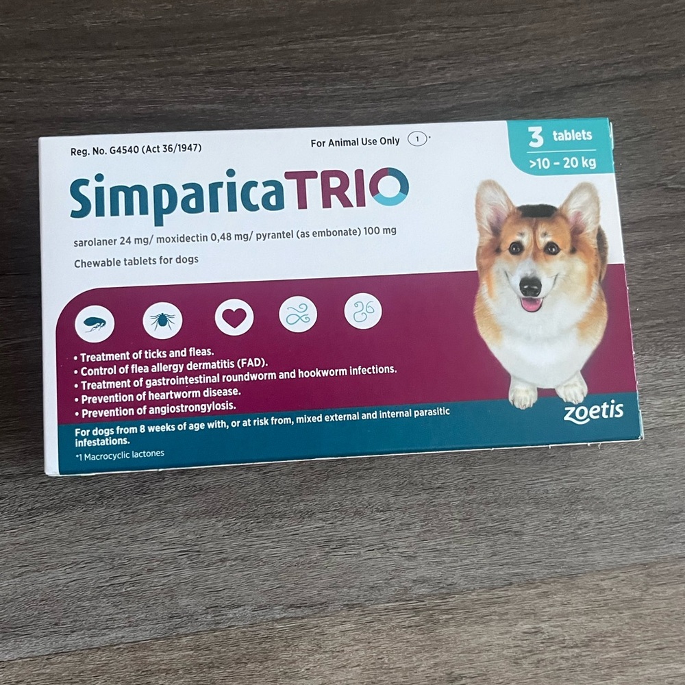 Flea and Tick Control for 22-44 Lbs Medium Dogs